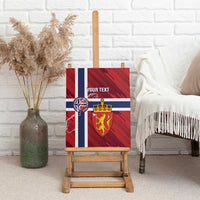 Custom Norway Football Canvas Wall Art Come On Kongeriket Norge