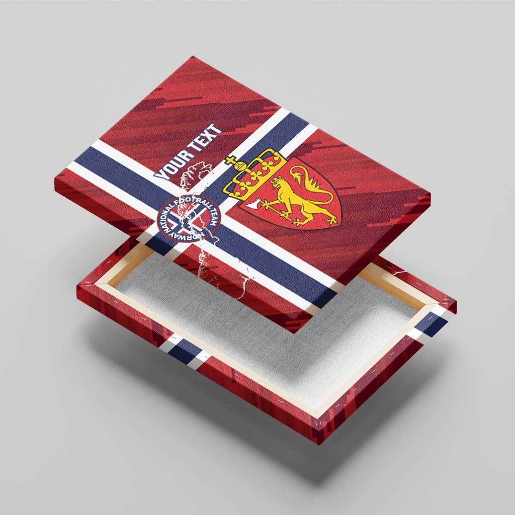 Custom Norway Football Canvas Wall Art Come On Kongeriket Norge