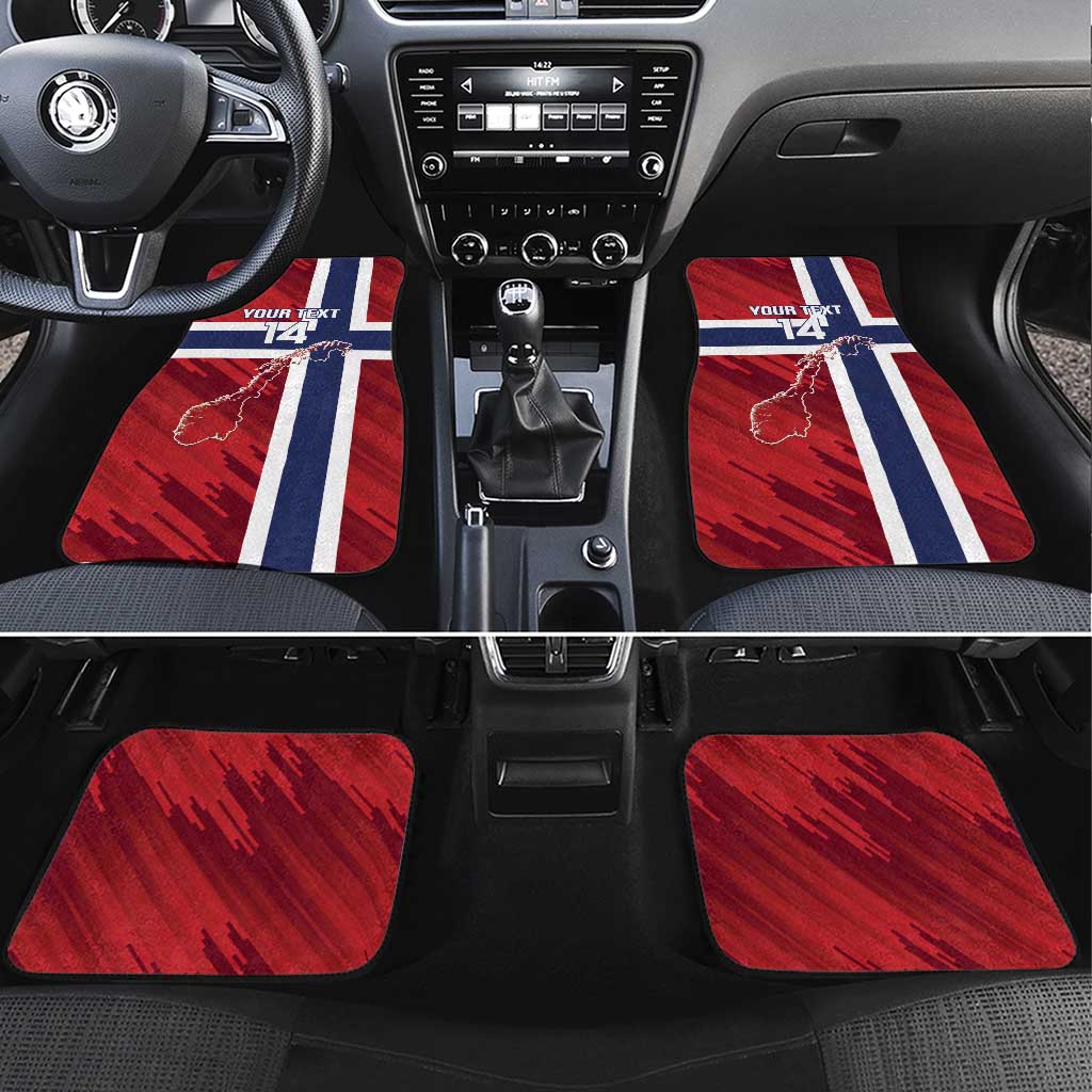 Custom Norway Football Car Mats Come On Kongeriket Norge