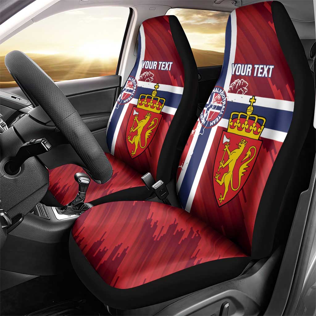 Custom Norway Football Car Seat Cover Come On Kongeriket Norge