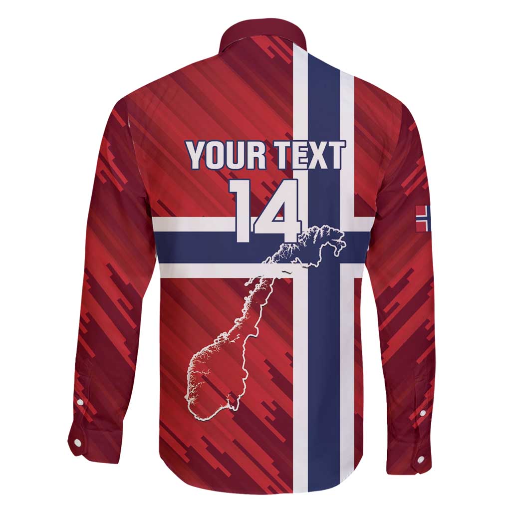 Custom Norway Football Family Matching Long Sleeve Bodycon Dress and Hawaiian Shirt Come On Kongeriket Norge
