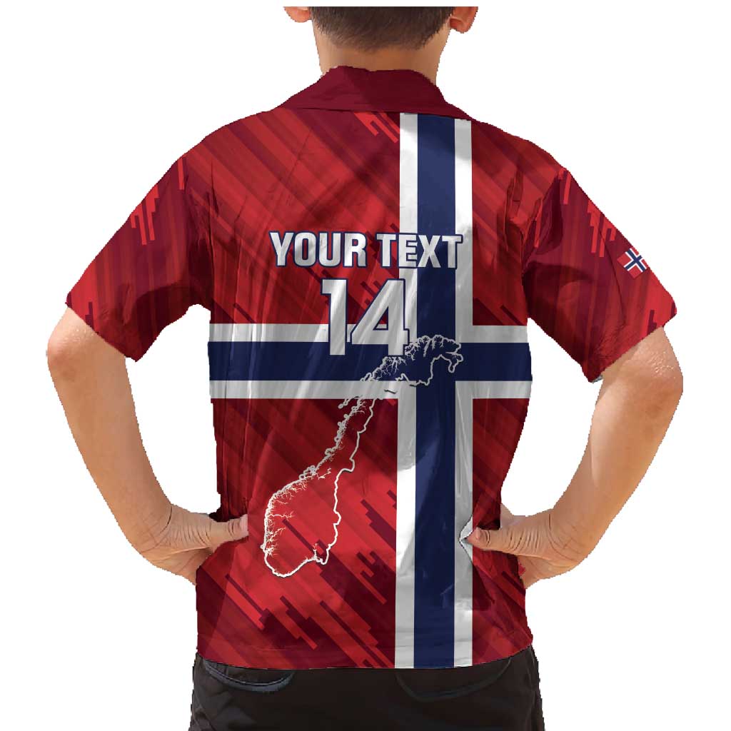 Custom Norway Football Family Matching Mermaid Dress and Hawaiian Shirt Come On Kongeriket Norge