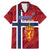 Custom Norway Football Family Matching Mermaid Dress and Hawaiian Shirt Come On Kongeriket Norge