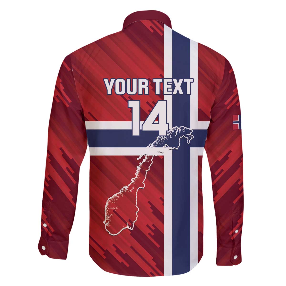 Custom Norway Football Family Matching Off The Shoulder Long Sleeve Dress and Hawaiian Shirt Come On Kongeriket Norge