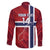 Custom Norway Football Family Matching Puletasi and Hawaiian Shirt Come On Kongeriket Norge