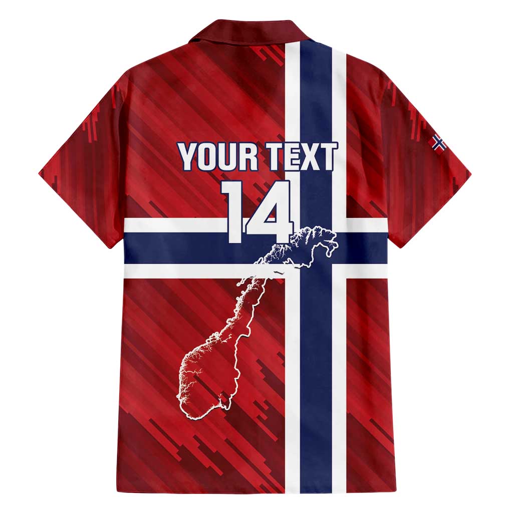 Custom Norway Football Family Matching Short Sleeve Bodycon Dress and Hawaiian Shirt Come On Kongeriket Norge