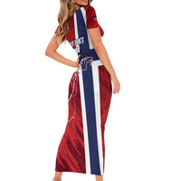 Custom Norway Football Family Matching Short Sleeve Bodycon Dress and Hawaiian Shirt Come On Kongeriket Norge