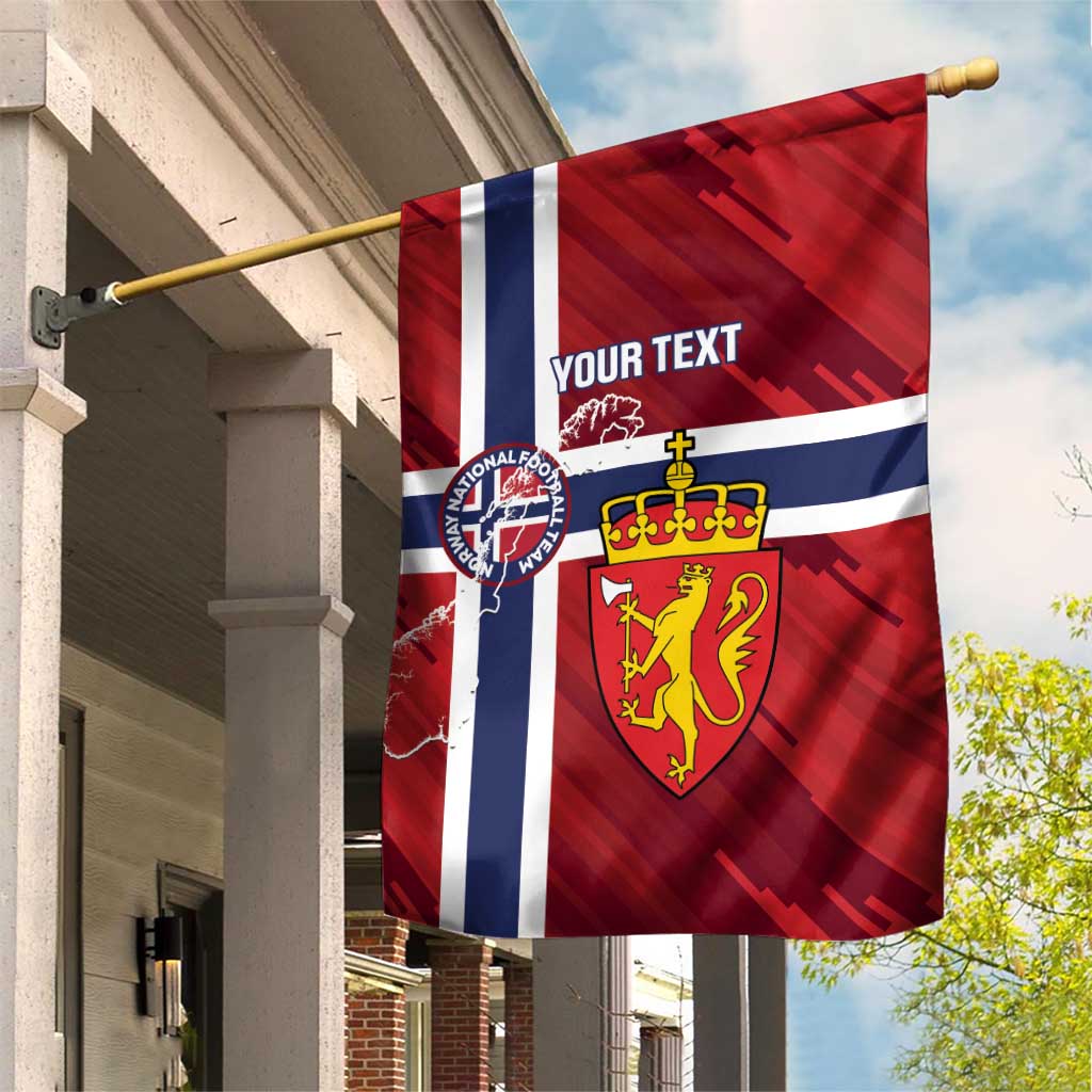 Custom Norway Football Garden Flag Come On Kongeriket Norge