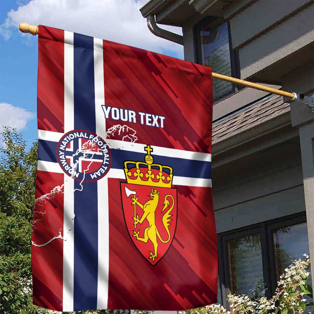 Custom Norway Football Garden Flag Come On Kongeriket Norge