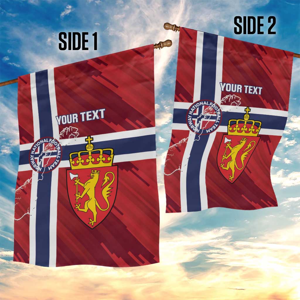 Custom Norway Football Garden Flag Come On Kongeriket Norge