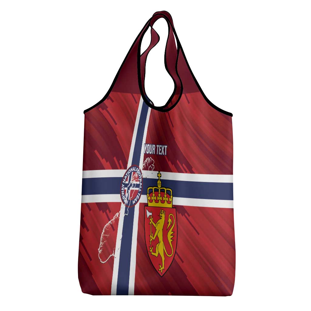 Custom Norway Football Grocery Bag Come On Kongeriket Norge