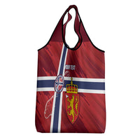 Custom Norway Football Grocery Bag Come On Kongeriket Norge