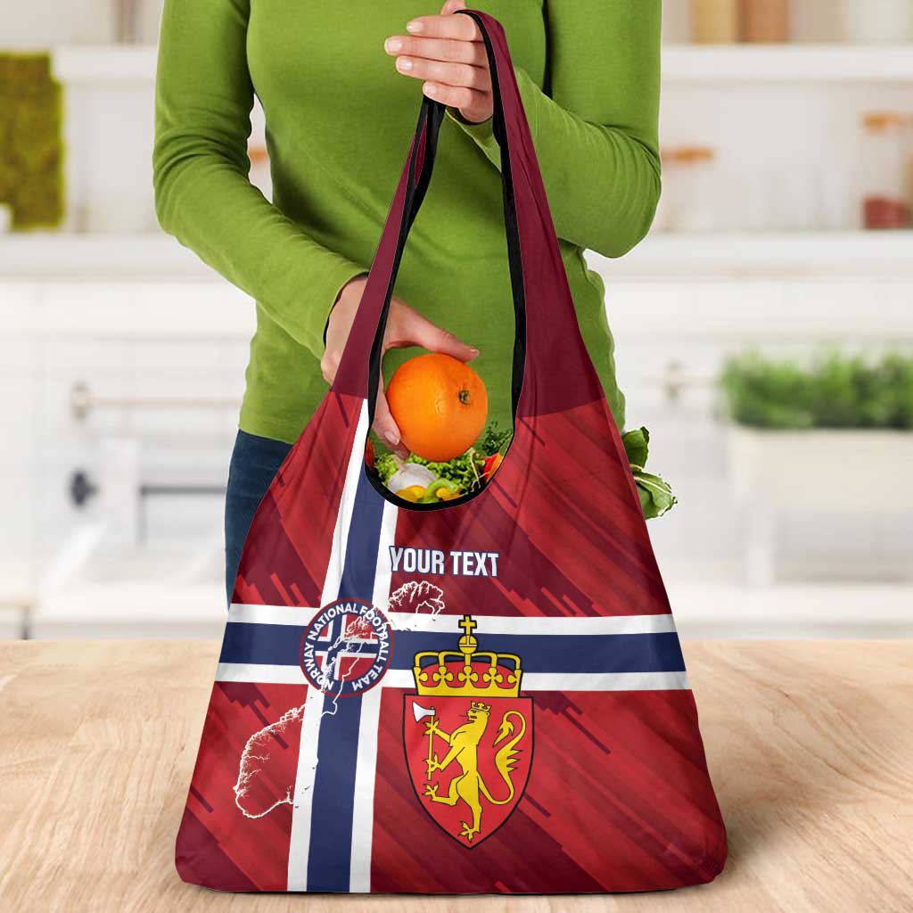 Custom Norway Football Grocery Bag Come On Kongeriket Norge