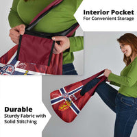 Custom Norway Football Grocery Bag Come On Kongeriket Norge