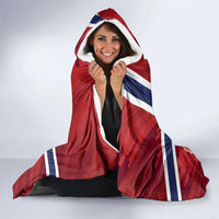Custom Norway Football Hooded Blanket Come On Kongeriket Norge