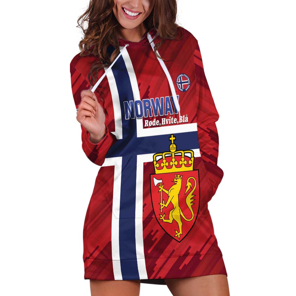 Custom Norway Football Hoodie Dress Come On Kongeriket Norge
