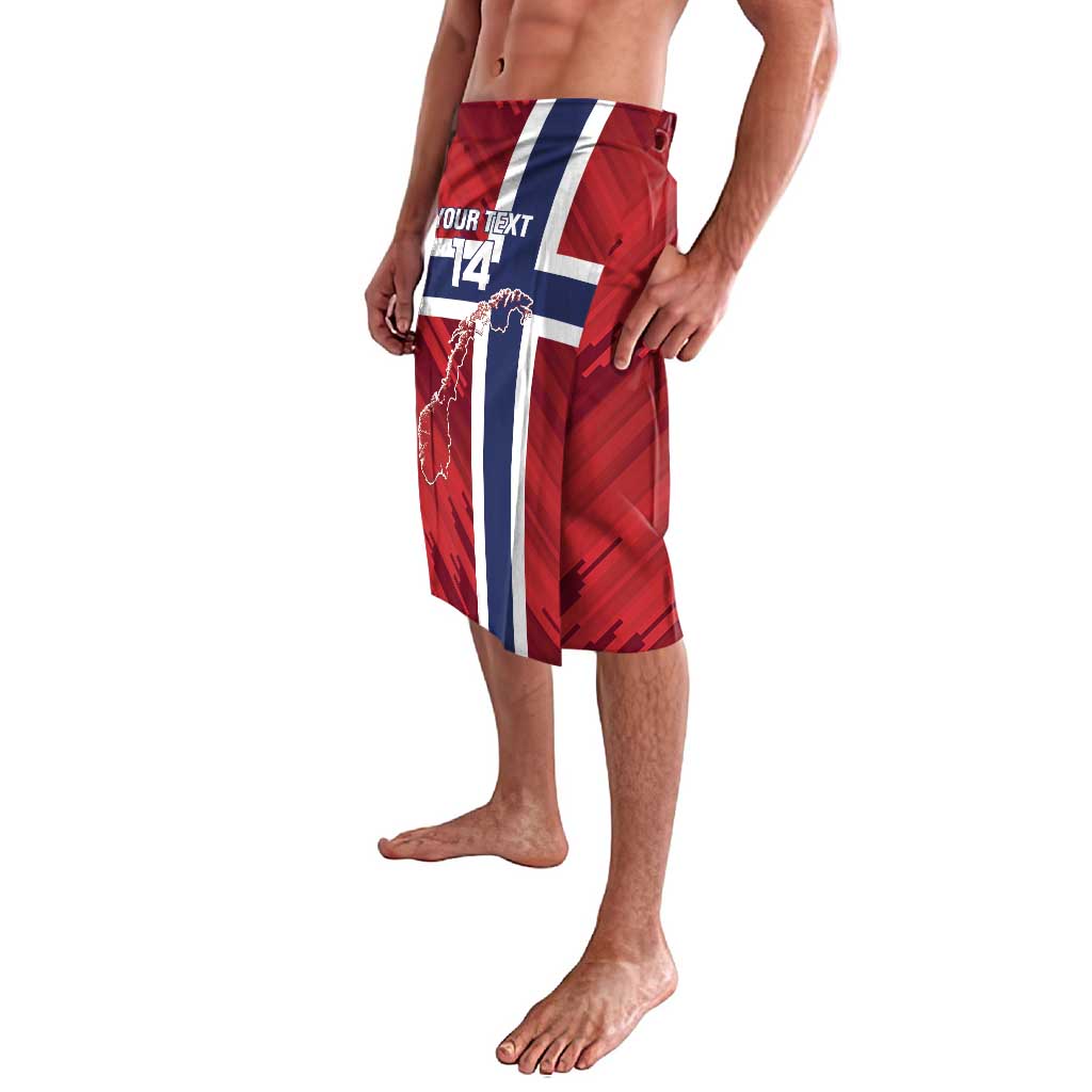 Custom Norway Football Lavalava Come On Kongeriket Norge
