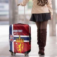 Custom Norway Football Luggage Cover Come On Kongeriket Norge
