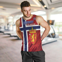 Custom Norway Football Men Tank Top Come On Kongeriket Norge