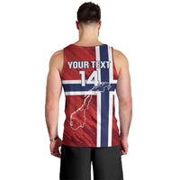 Custom Norway Football Men Tank Top Come On Kongeriket Norge