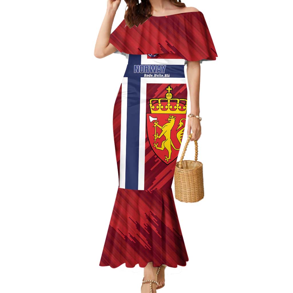 Custom Norway Football Mermaid Dress Come On Kongeriket Norge