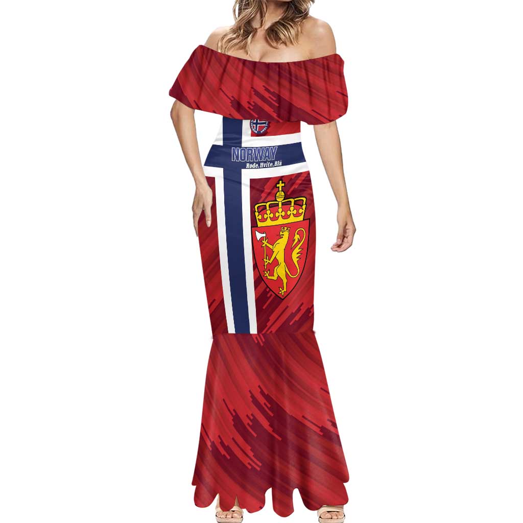 Custom Norway Football Mermaid Dress Come On Kongeriket Norge