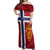 Custom Norway Football Off Shoulder Maxi Dress Come On Kongeriket Norge