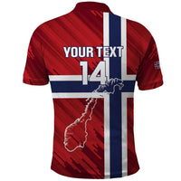 Custom Norway Football Polo Shirt Come On Kongeriket Norge