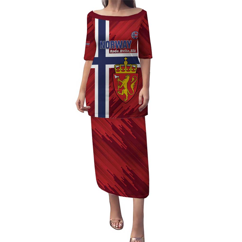 Custom Norway Football Puletasi Come On Kongeriket Norge