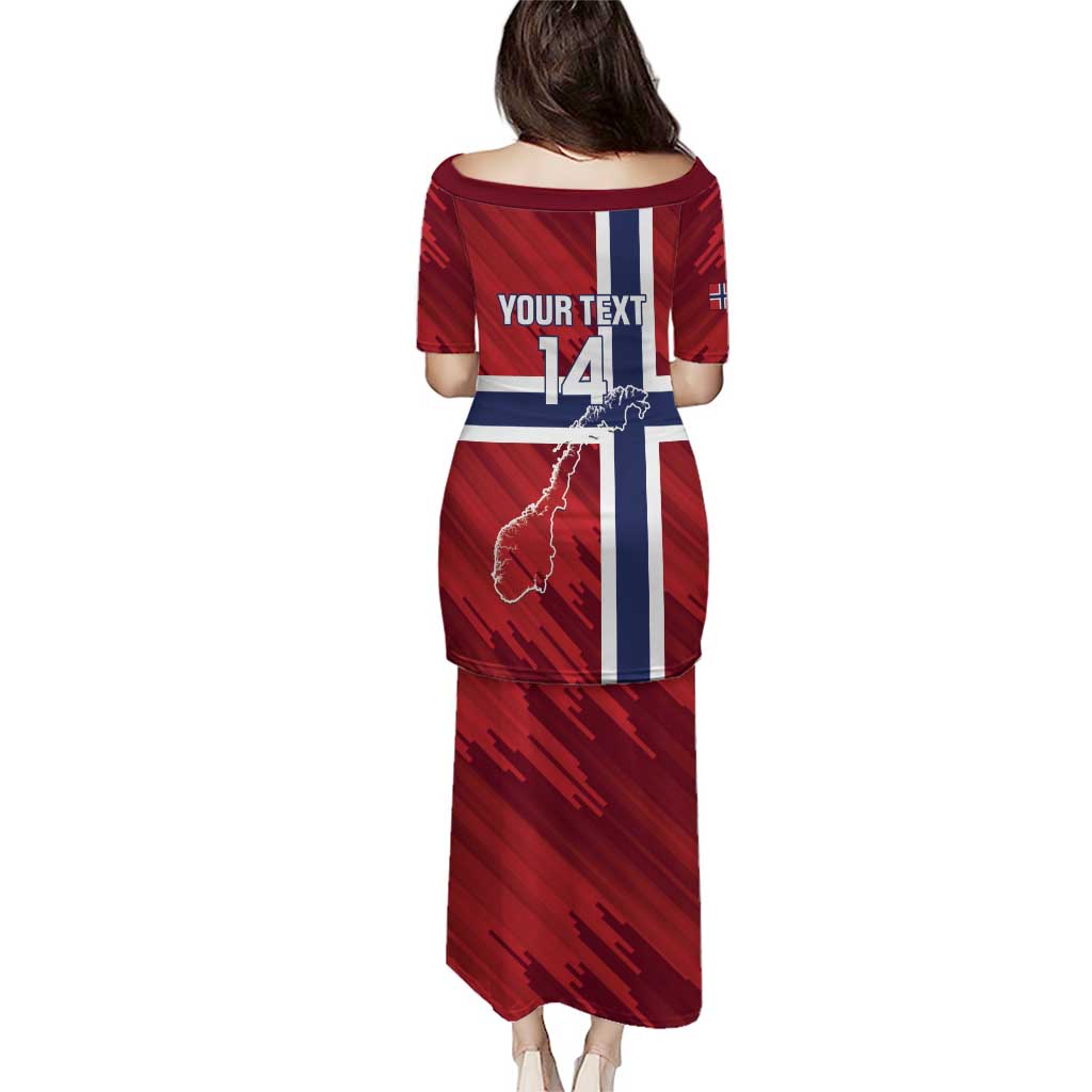 Custom Norway Football Puletasi Come On Kongeriket Norge