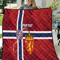 Custom Norway Football Quilt Come On Kongeriket Norge