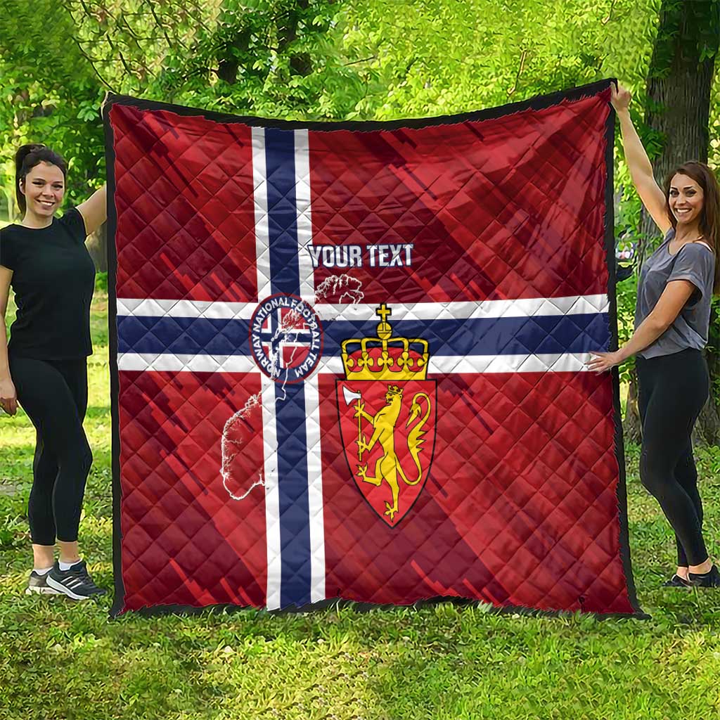Custom Norway Football Quilt Come On Kongeriket Norge