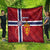 Custom Norway Football Quilt Come On Kongeriket Norge