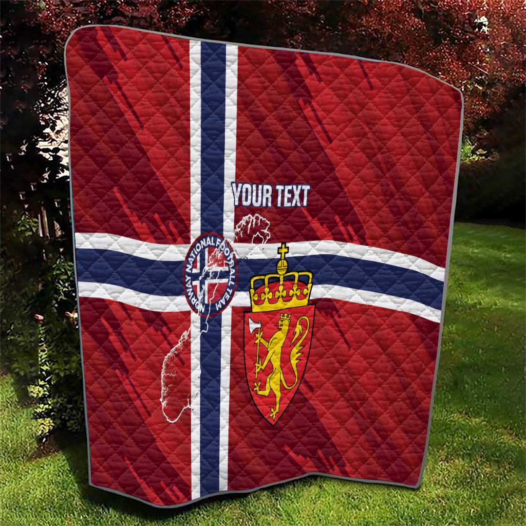 Custom Norway Football Quilt Come On Kongeriket Norge