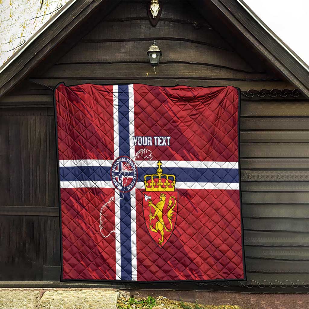 Custom Norway Football Quilt Come On Kongeriket Norge