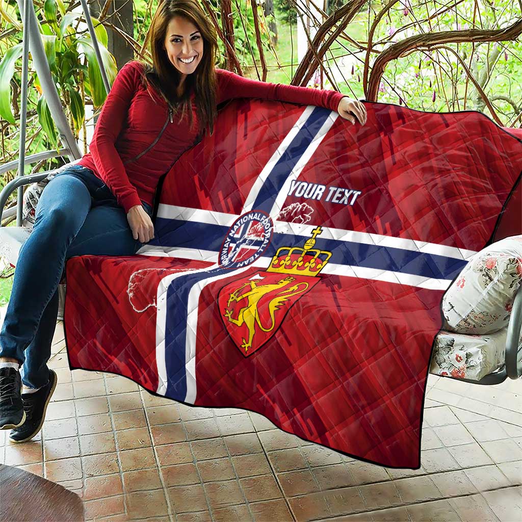 Custom Norway Football Quilt Come On Kongeriket Norge