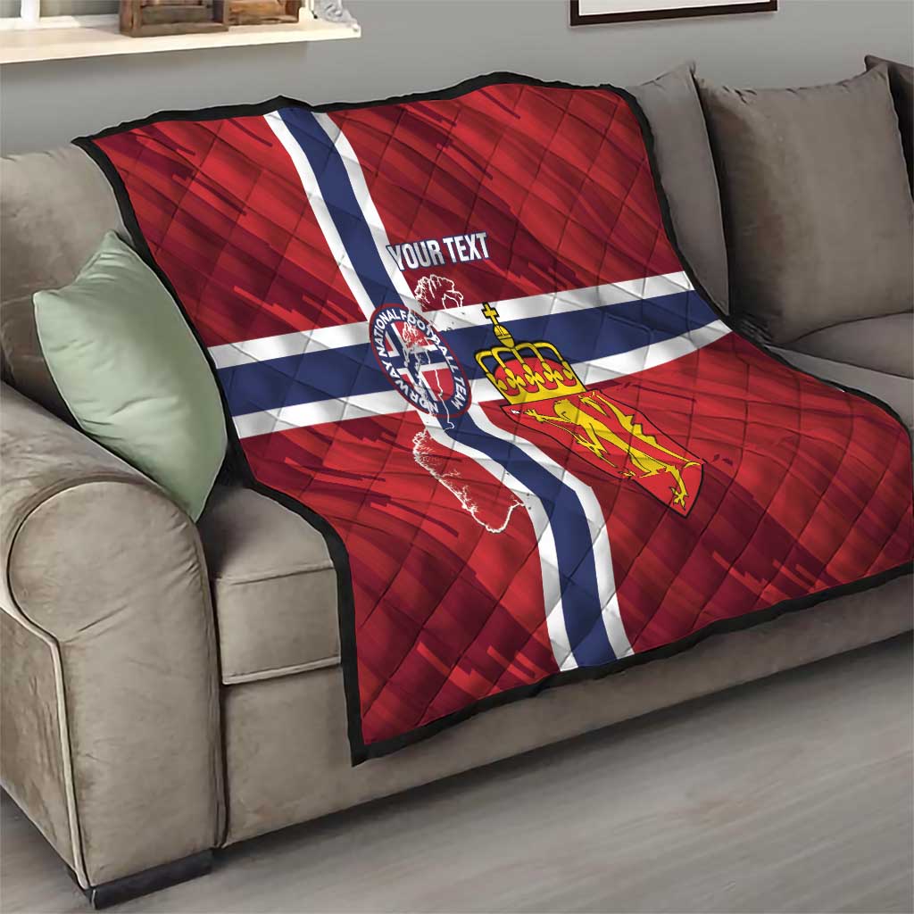 Custom Norway Football Quilt Come On Kongeriket Norge