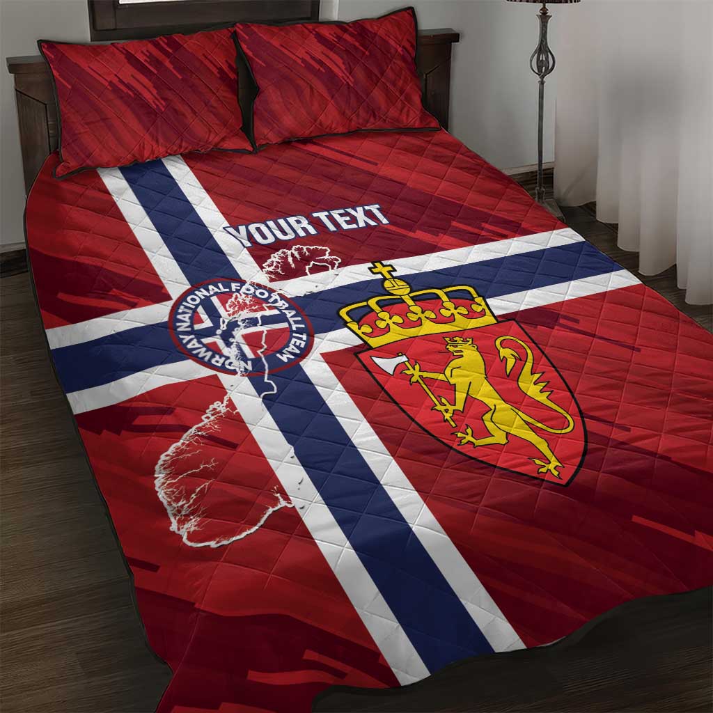 Custom Norway Football Quilt Bed Set Come On Kongeriket Norge