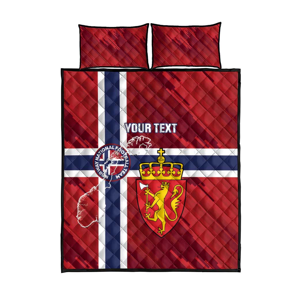 Custom Norway Football Quilt Bed Set Come On Kongeriket Norge