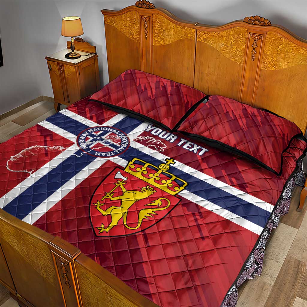Custom Norway Football Quilt Bed Set Come On Kongeriket Norge