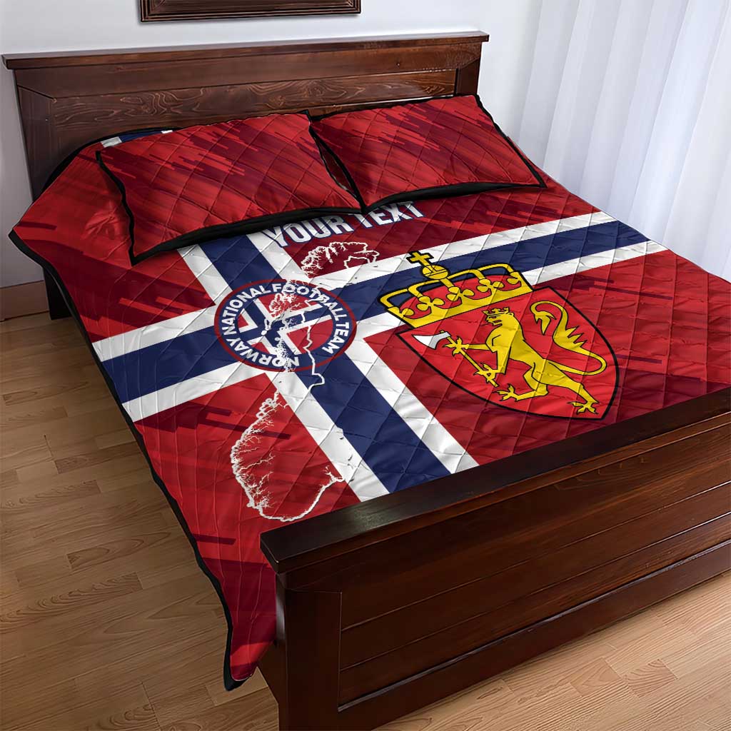 Custom Norway Football Quilt Bed Set Come On Kongeriket Norge