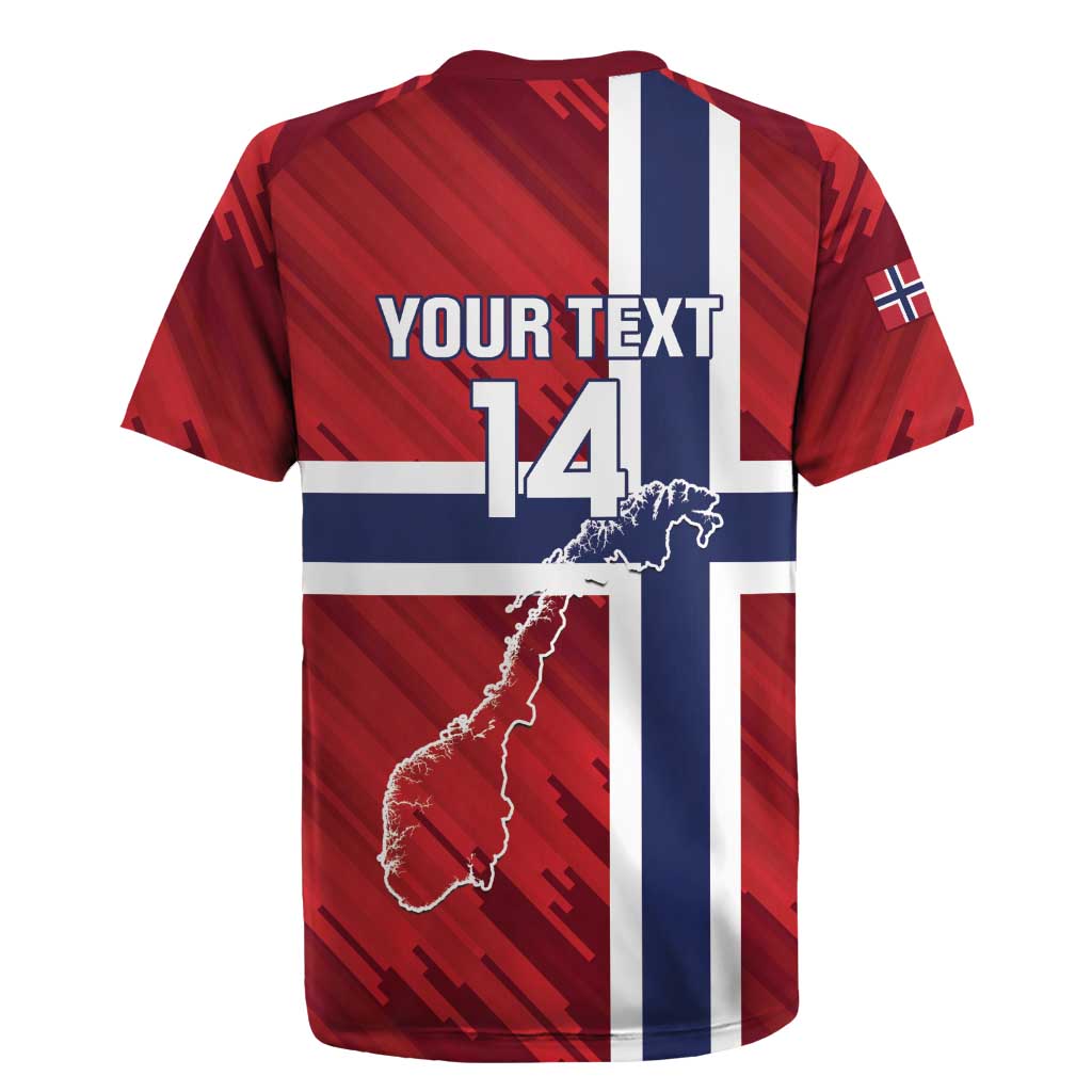 Custom Norway Football Rugby Jersey Come On Kongeriket Norge