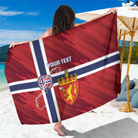 Custom Norway Football Sarong Come On Kongeriket Norge