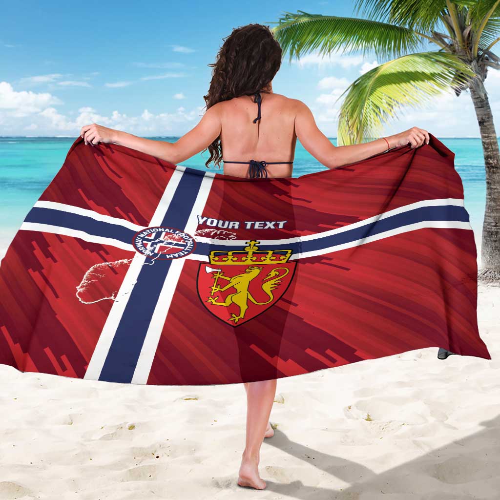 Custom Norway Football Sarong Come On Kongeriket Norge
