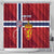 Custom Norway Football Shower Curtain Come On Kongeriket Norge