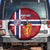 Custom Norway Football Spare Tire Cover Come On Kongeriket Norge