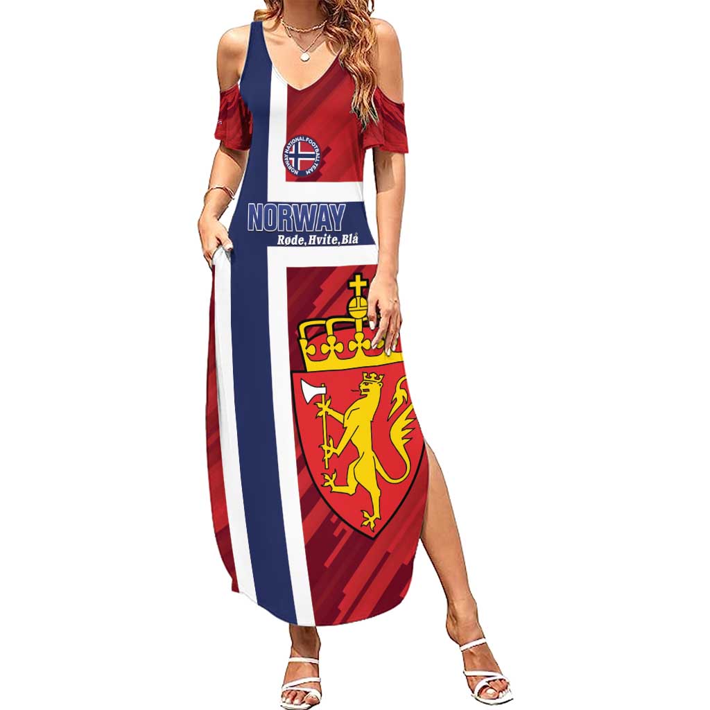 Custom Norway Football Summer Maxi Dress Come On Kongeriket Norge