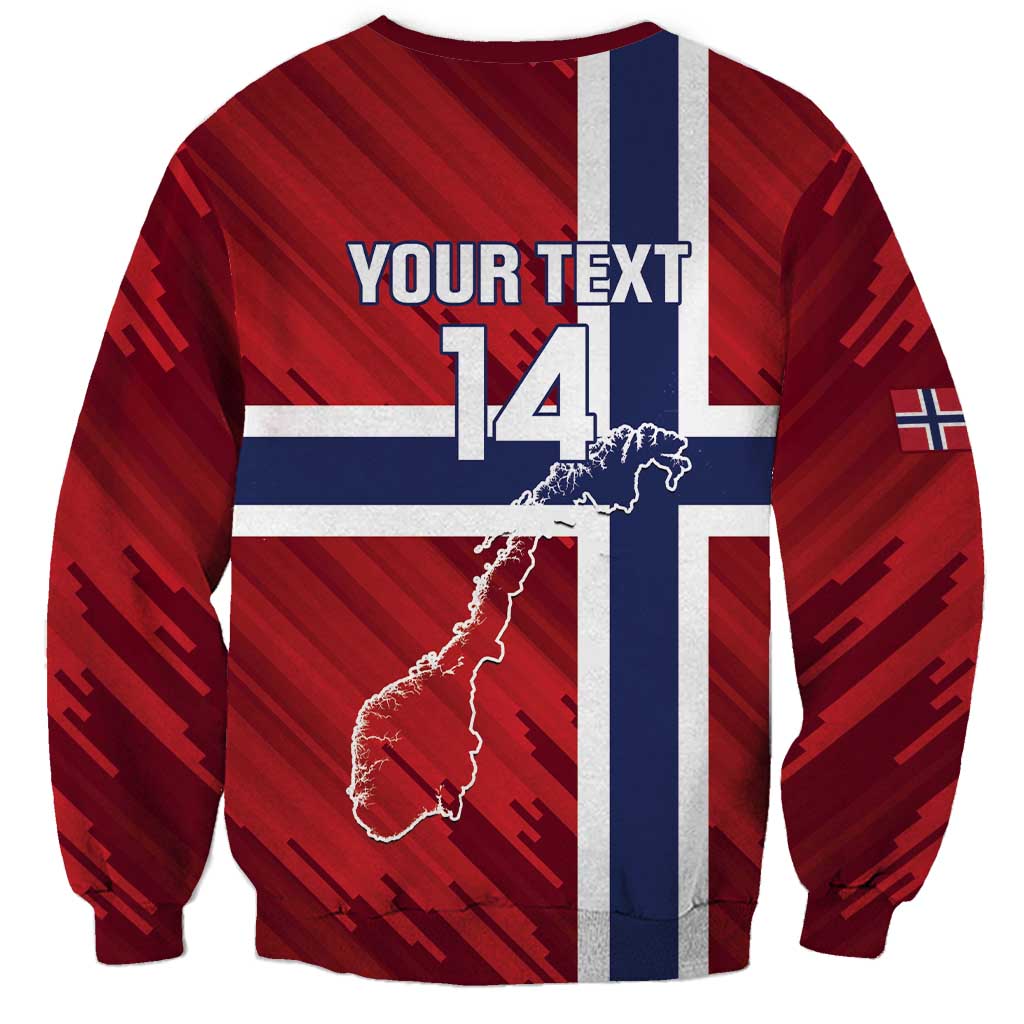 Custom Norway Football Sweatshirt Come On Kongeriket Norge