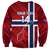 Custom Norway Football Sweatshirt Come On Kongeriket Norge