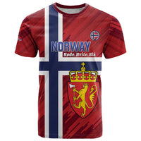 Custom Norway Football T Shirt Come On Kongeriket Norge